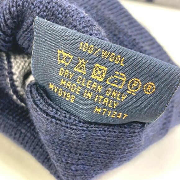 LOUIS VUITTON M71247 Gon-LV Horizon gloves wool gray/blue - Picture 3 of 9